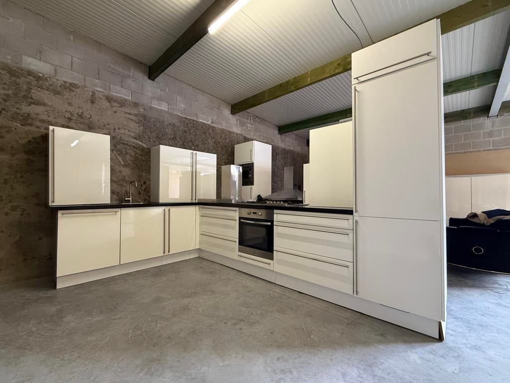 Moderne hoogglans wit Keuken inclusief aparatuur+levering, Huis en Inrichting, Ophalen, Zo goed als nieuw, Wit