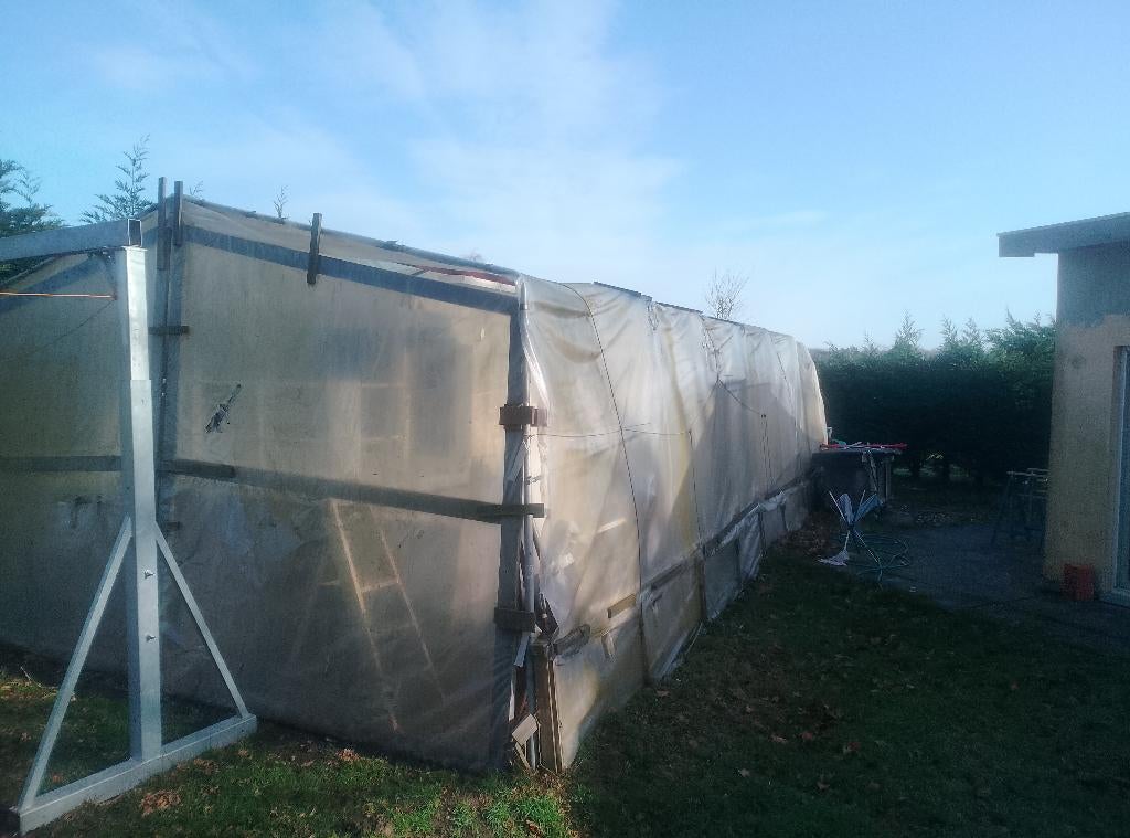 Conservatoire, ** Couverture de tunnel extr(5 m de large) **, Enlèvement, Comme neuf, Acier