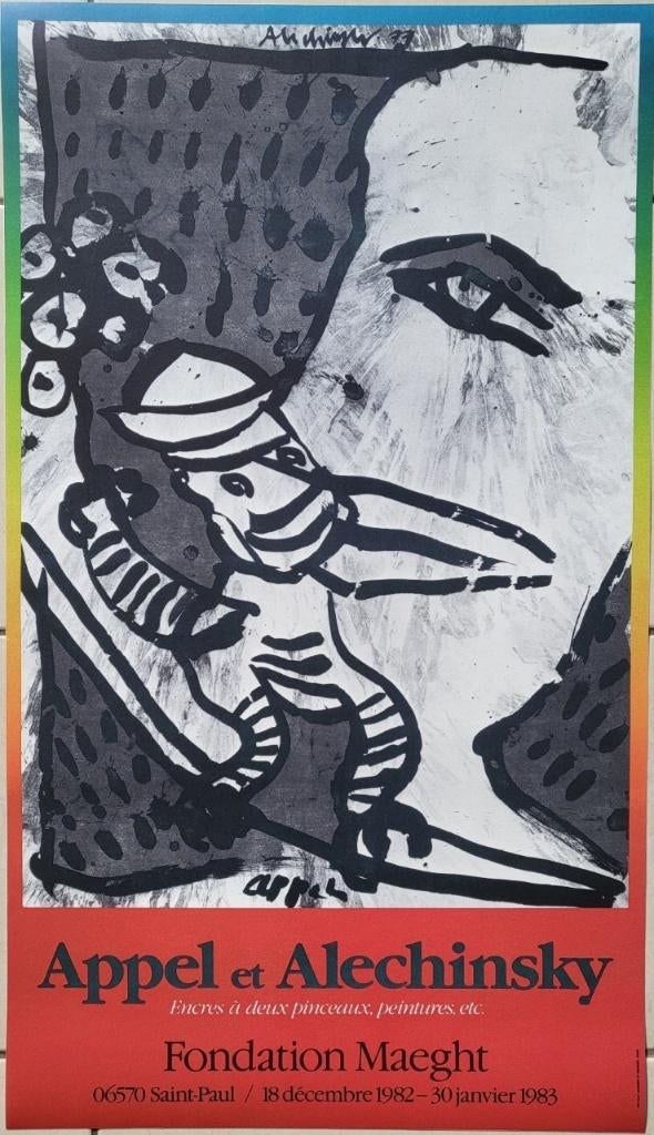 Karel Appel / Pierre Alechinsky, Antiek en Kunst, Kunst | Litho's en Zeefdrukken, Ophalen of Verzenden
