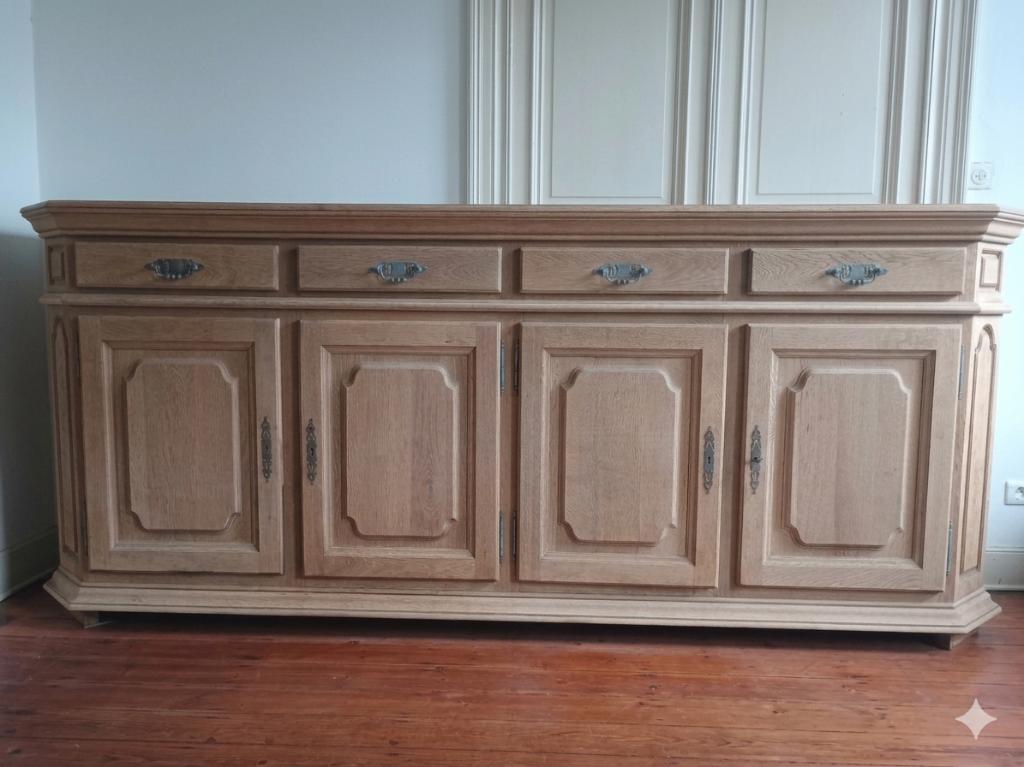 Meuble chêne aérogommé, Avec tiroir(s), 200 cm ou plus, Enlèvement, Utilisé