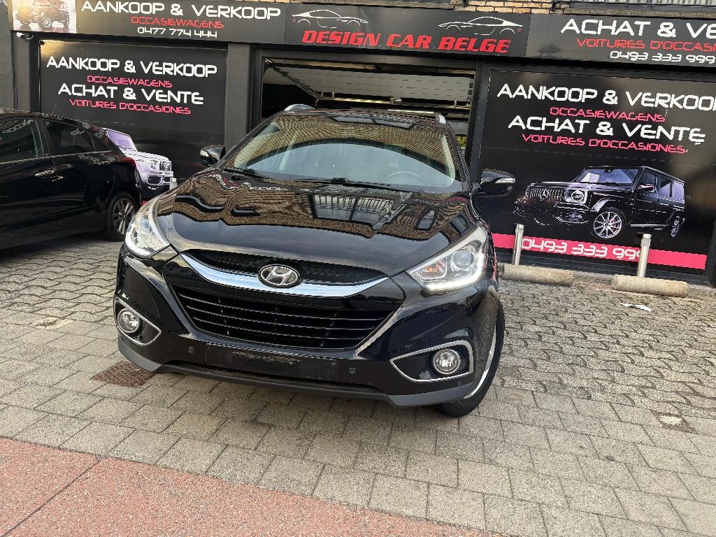 Hyundai IX35 benzine met volledige opties 100.000 km, Euro 5, Zwart, Zwart, Leder