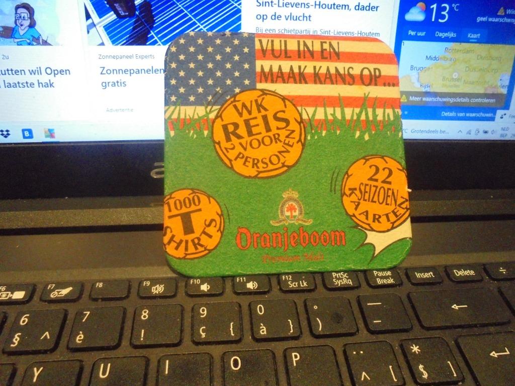 Oranjeboom, Verzamelen, Biermerken, Ophalen of Verzenden, Gebruikt, Viltje(s), Oranjeboom