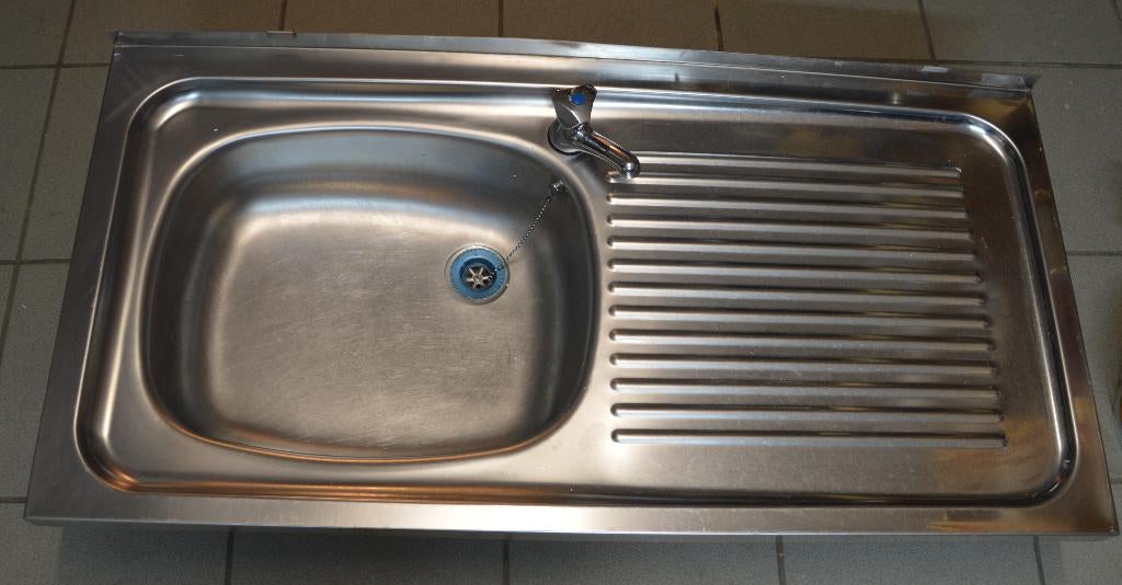 evier inox, Maison & Meubles, Enlèvement, Comme neuf