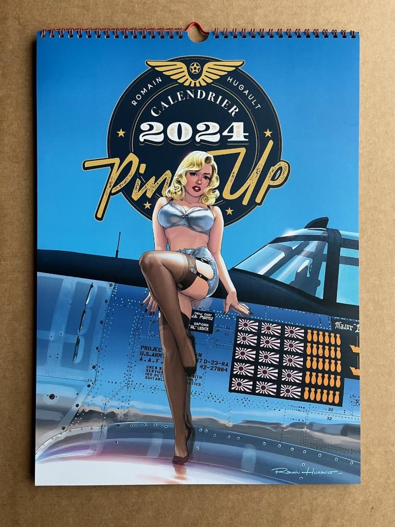 Calendrier Pin-up 2024 - Romain HUGAULT, Livres, BD, Envoi, Neuf, Romain Hugault