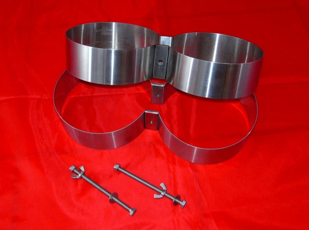 Cerclages INOX Bi-bouteille Highland, Sports nautiques & Bateaux, Plongée, Comme neuf, Bouteille de plongée, Enlèvement ou Envoi