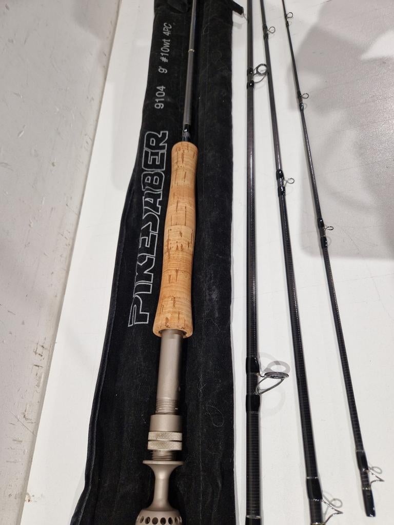 Pikesaber vliegvishengel , 9ft #10 , oa snoek zee zeebaars, Watersport en Boten, Hengelsport | Vliegvissen, Ophalen of Verzenden