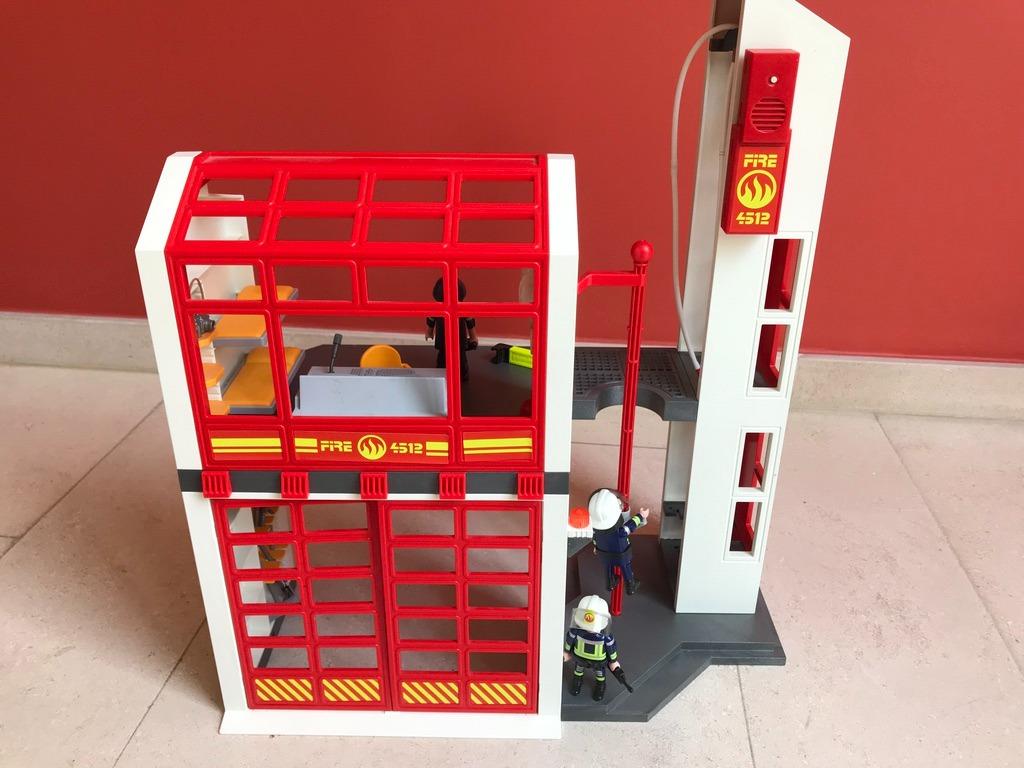 Playmobil station de pompiers avec alarme, livret de montage, Enlèvement, Comme neuf, Ensemble complet