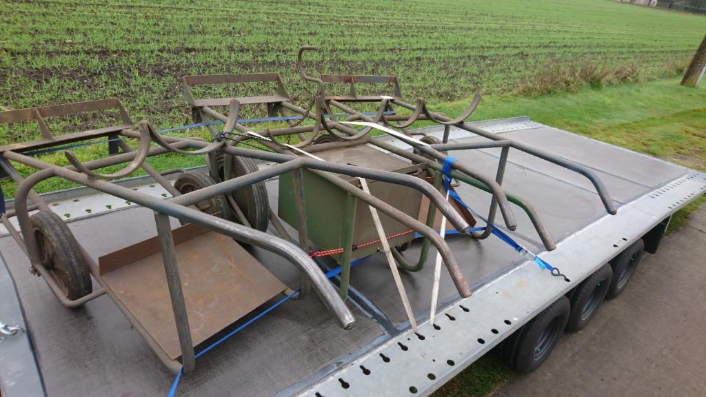 Laskar flessenkar of snijbrander Gasflessen autogeen Lasgas, Ophalen, Gebruikt, Transportkar