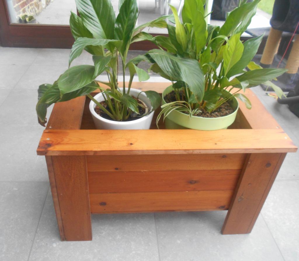GRANDE JARDINIERE EN BOIS ( sans les plantes ;-) ), Comme neuf, 30 à 60 cm, Enlèvement, Intérieur