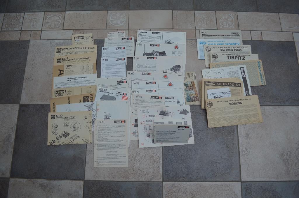 KIBRI/FALLER /POLA/AIRFIX /REVELL :35 handleidingen, Hobby en Vrije tijd, Overige merken, Gebruikt, Gelijkstroom of Wisselstroom