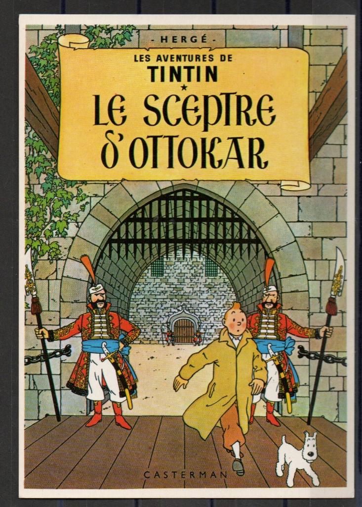 Carte postale : Tintin/ Le Sceptre d'Ottokar - édition Arno, Enlèvement