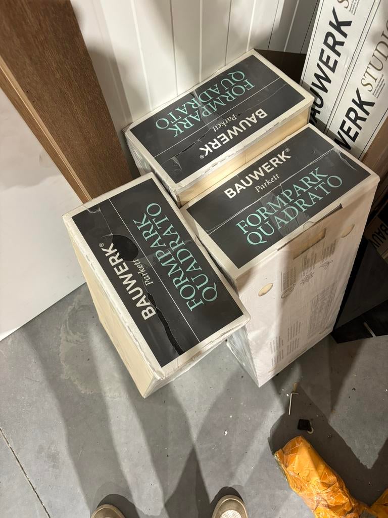 Parket halfmassief, Doe-het-zelf en Bouw, Ophalen, Zo goed als nieuw, Parket