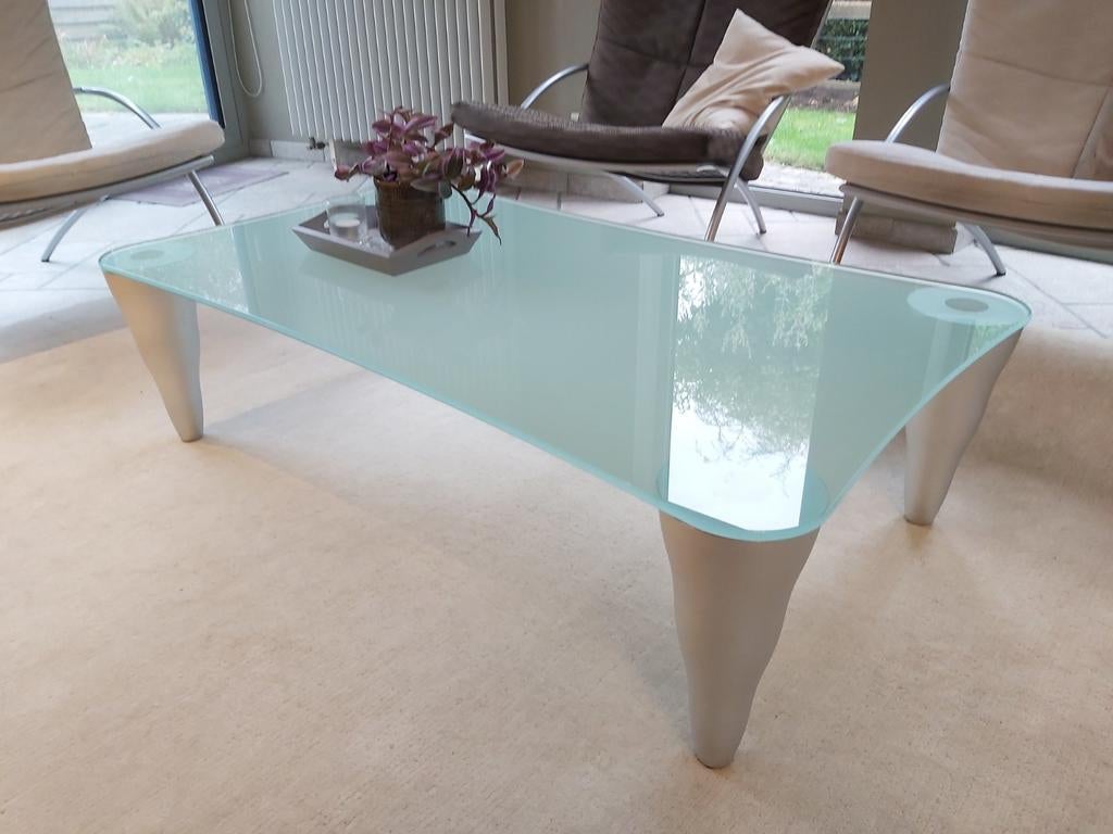 Matglas salontafel, Ophalen, Zo goed als nieuw