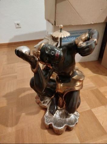 vintage Blackamoor bijzettafel  70er jaren, Ophalen, Huis en Inrichting