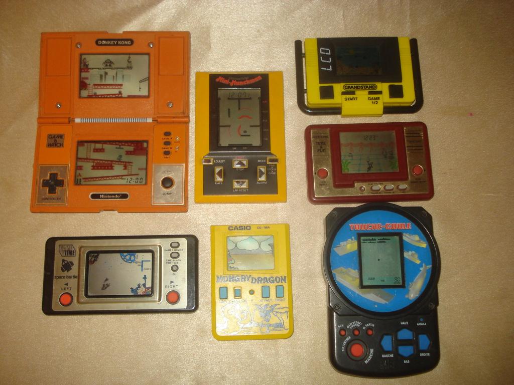 Lot de 7 jeux Electroniques Vintage 80's Game & Watch PacMan, Enlèvement ou Envoi, 1 joueur, À partir de 7 ans, Aventure et Action
