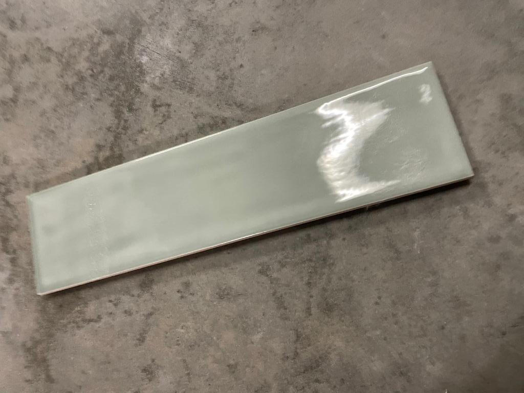 Groene langwerpige tegels Devon Sage Glossy Impermo, Enlèvement, Neuf, Carrelage mural