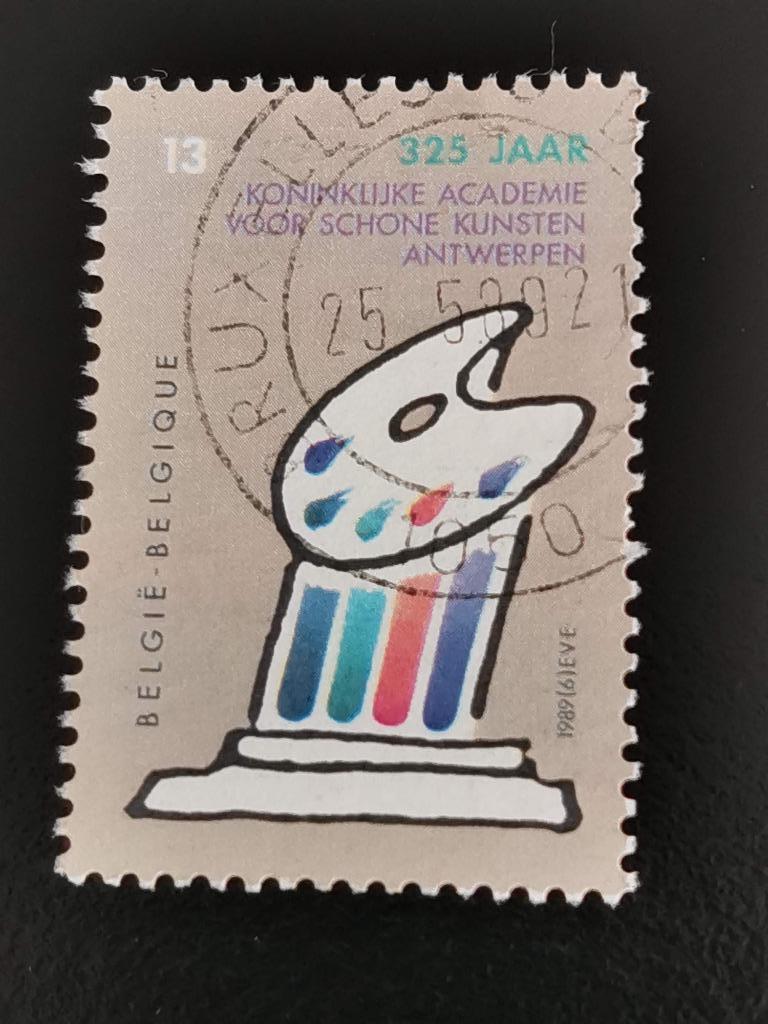 Belgie 1989 - Koninklijke Academie voor Schone Kunsten, Ophalen of Verzenden, Gestempeld, Kunst