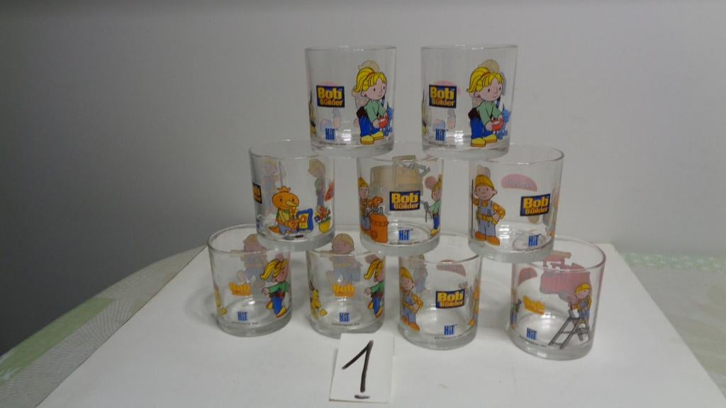 Penotti glazen Bob de bouwer, Verzamelen, Ophalen of Verzenden