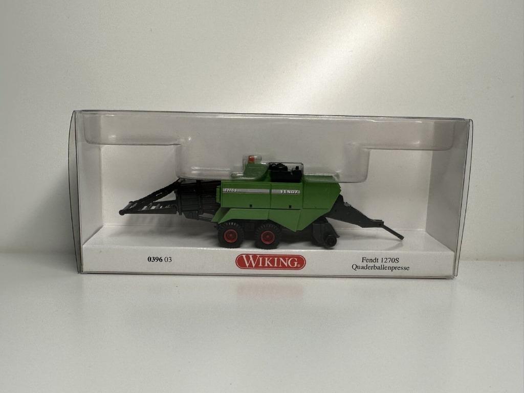 Remorque Agricole FENDT 1270S Presse 1/87 HO WIKING Neuve +B, Enlèvement ou Envoi, Neuf, Grue, Tracteur ou Agricole, Wiking