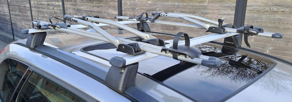 dwarsdakdragers + 2 fietsendragers, Auto diversen, Dakdragers, Ophalen, Zo goed als nieuw