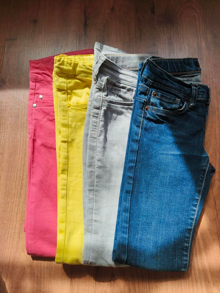 Lot de pantalons de marque pour filles jeans skinny 10 ans, Enlèvement ou Envoi, Comme neuf, Taille 140
