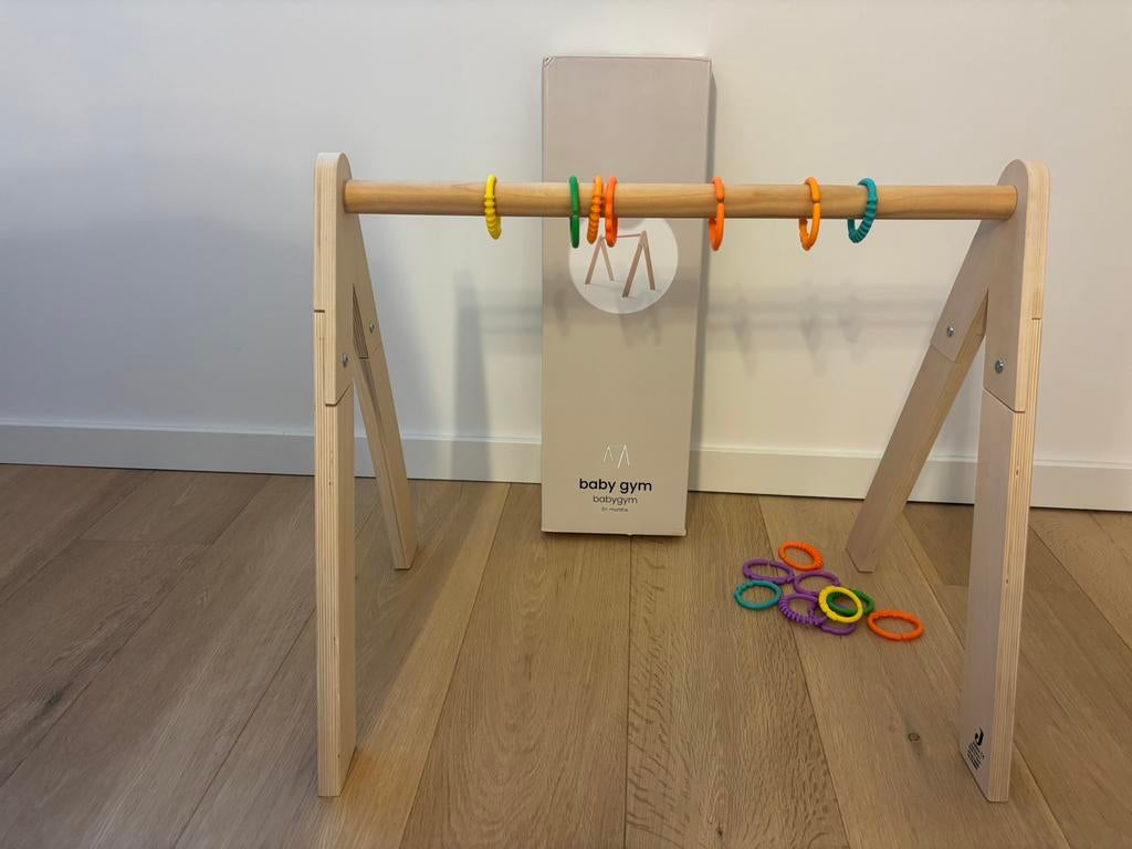 Salle de sport pour bébés Jollein avec anneaux assortis, Enlèvement, Utilisé, Baby Gym