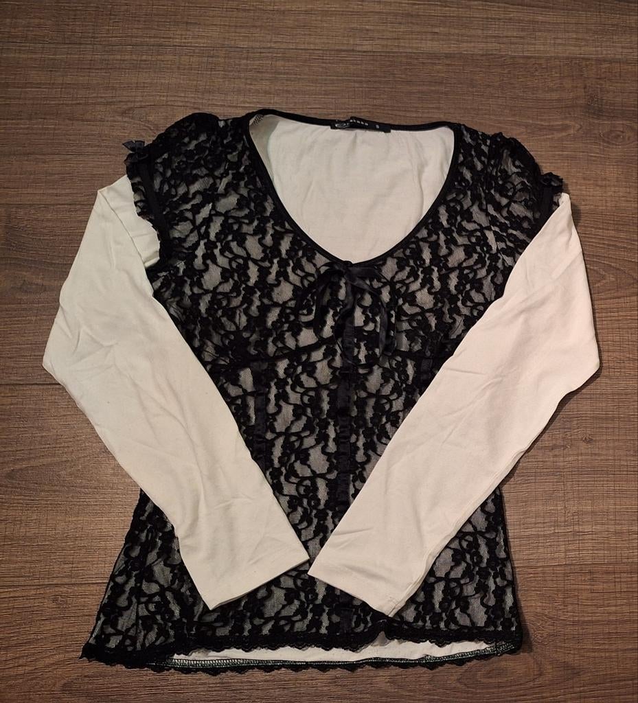 Chemise à manches longues avec dentelle noire de la marque i, Vêtements | Femmes, Enlèvement ou Envoi, Expresso, Taille 36 (S)