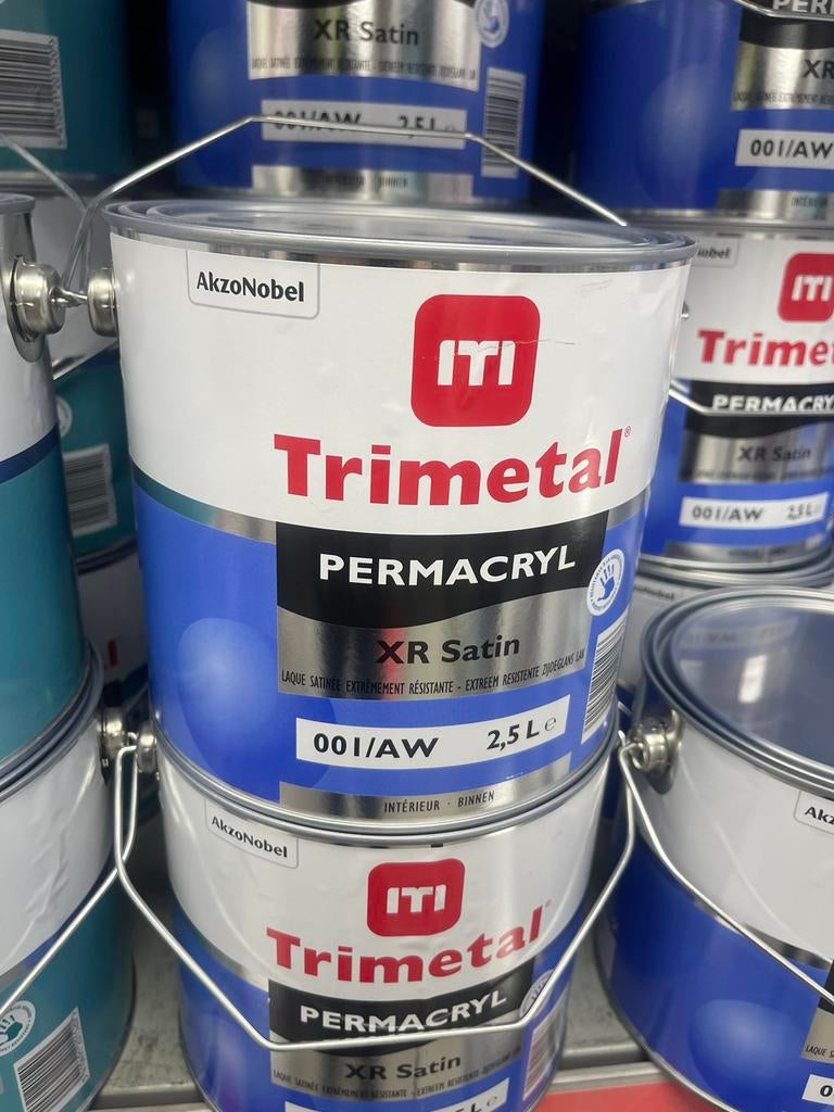 ❗️🚨️ Peinture laque pour bois TRIMETAL XR MAT & SATIN 2,5L, Bricolage & Construction, Neuf, Laque