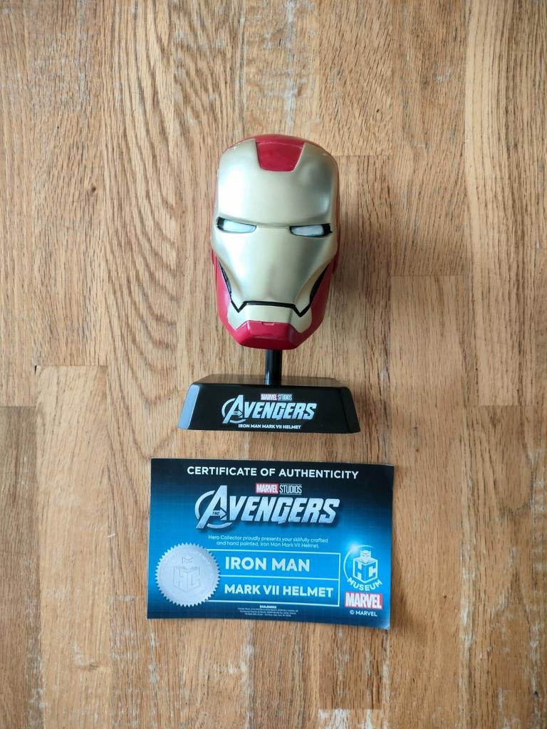 Image du casque MARVEL Iron Man Mark VII, Enlèvement ou Envoi, Comme neuf, Film, Statue, Réplique ou Modèle