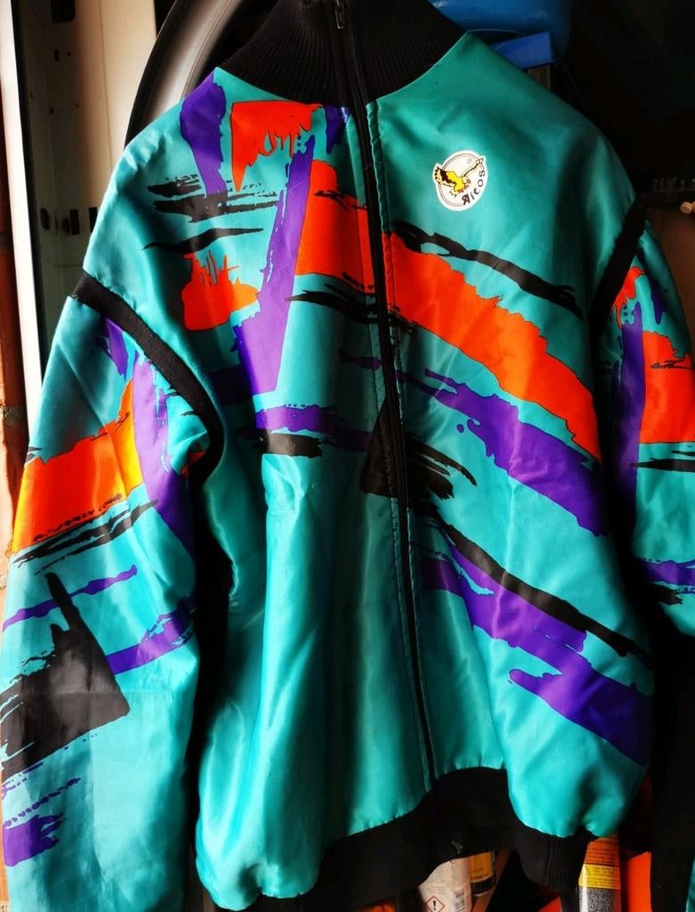 Aitos retro wieler renners  jasje met rits  multicolor, Aitos, XXL, Kinderen, Ophalen of Verzenden