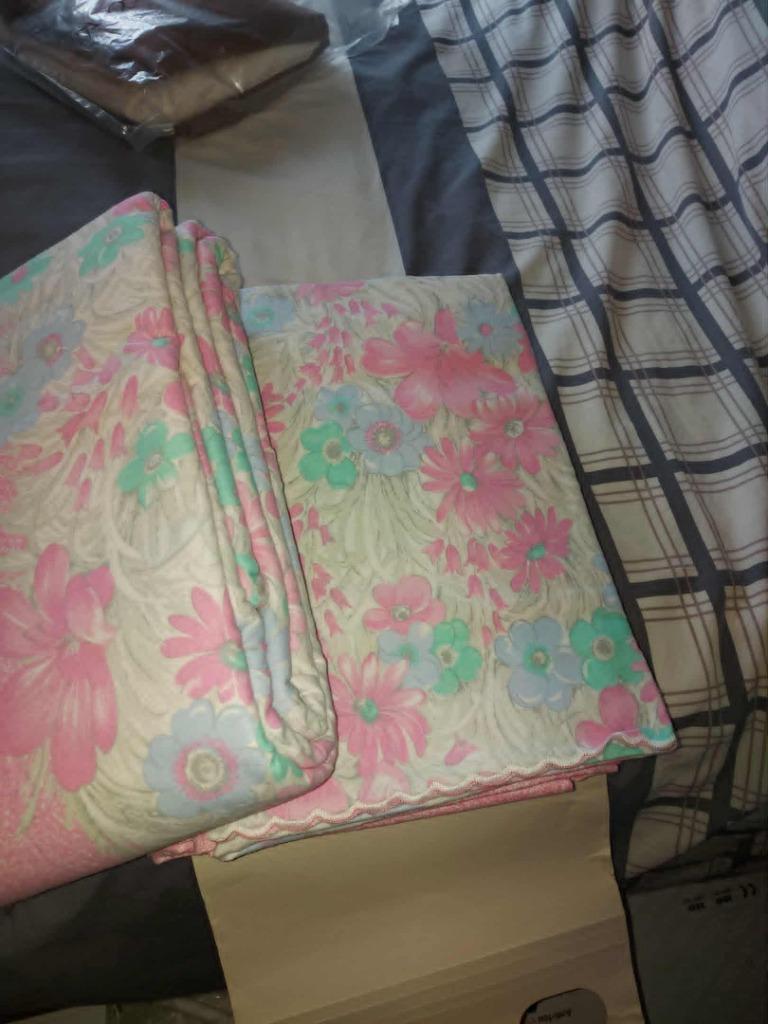 flanellen laken, onderlaken en 2 slopen, Huis en Inrichting, Ophalen, Overige typen, Roze, Nieuw