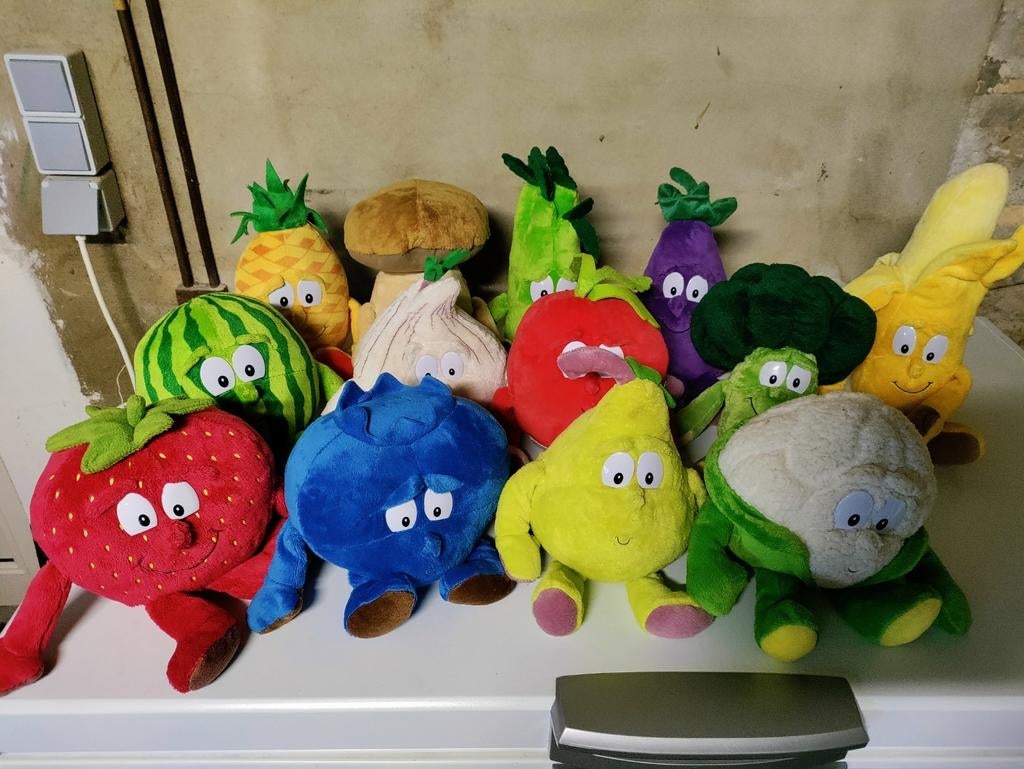 Goodness gang knuffels 13 stuks groenten en fruit zgan, Enlèvement ou Envoi