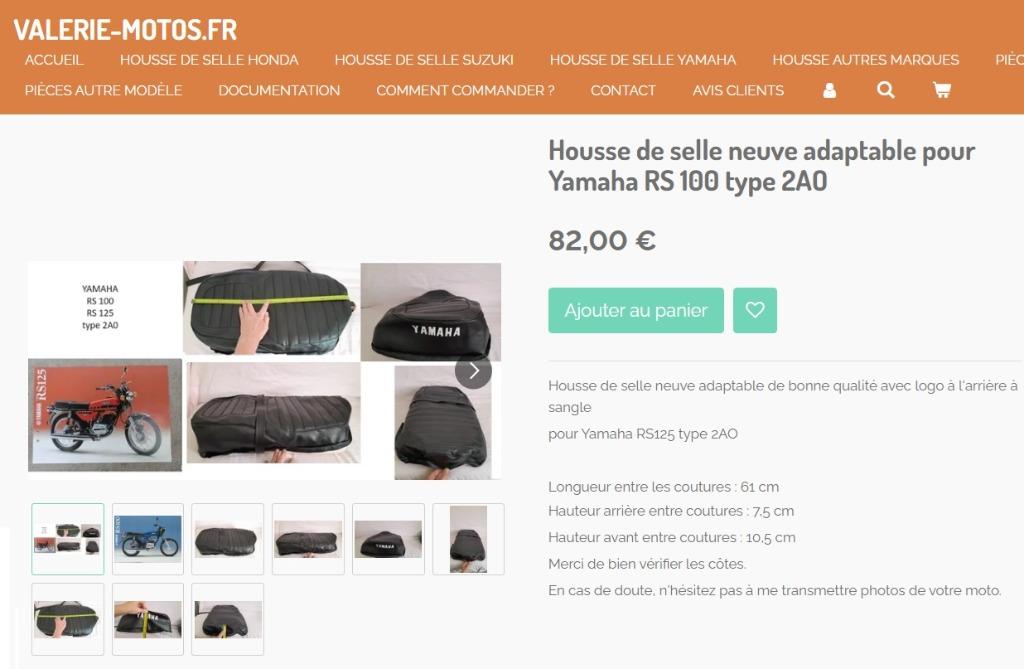 Housse de selle neuve adaptable pour Yamaha RS 100 125 DX ty, Envoi, Neuf