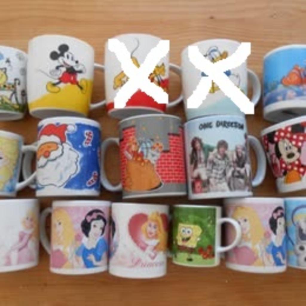 Mug tasse enfant Princesse Noêl 3 eur/P et autres 1eur, Maison & Meubles, Enlèvement, Comme neuf, Tasse(s) et/ou soucoupe(s)