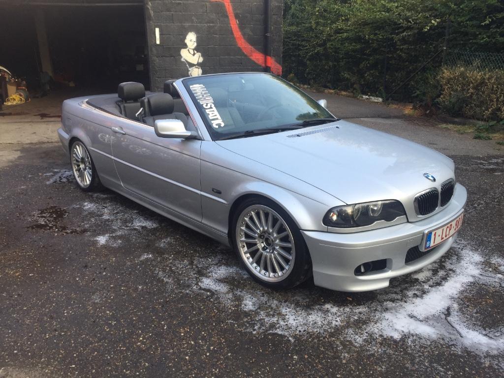 BMW 320Ci E46 Cabrio met 3.0 M54B30 blok, Autos, Cuir, Achat, Noir, Particulier