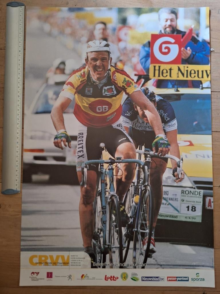 Wieleraffiche Ronde Van Vlaanderen Johan Museeuw 1993, Enlèvement ou Envoi