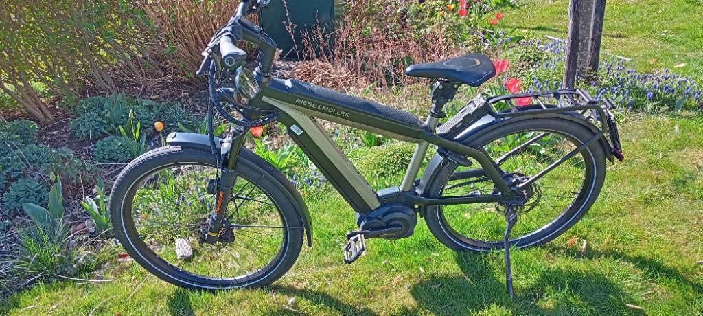 Riese en Muller Supercharger GT fiets je rijk met pedelec, Riese & Müller, 47 à 51 cm, 50 km par batterie ou plus, Comme neuf