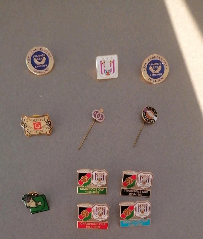 11 pins en broches rsca Anderlecht rsc, Ophalen of Verzenden