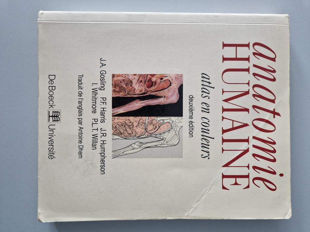 Anatomie humaine - Atlas, Livres, Enlèvement ou Envoi, Utilisé, De Boeck