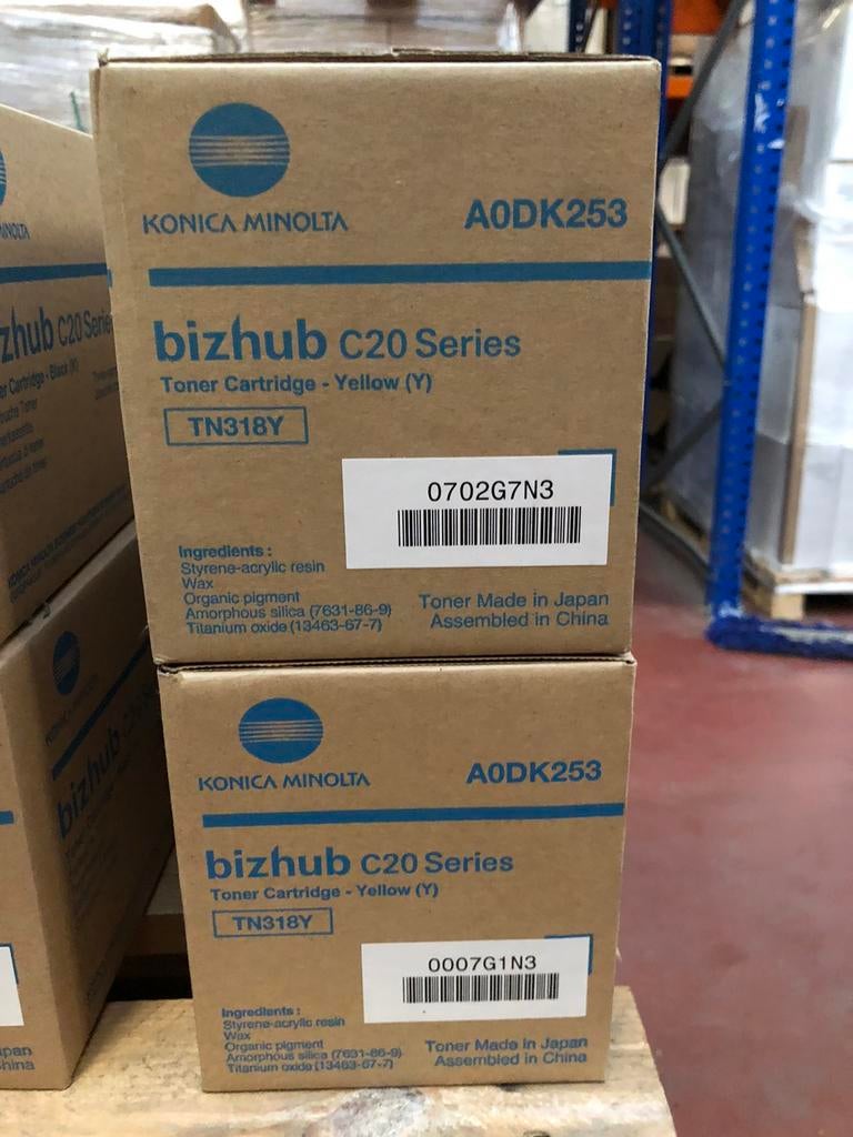 Konica Minolta TN318M, Ophalen, Konica Minolta