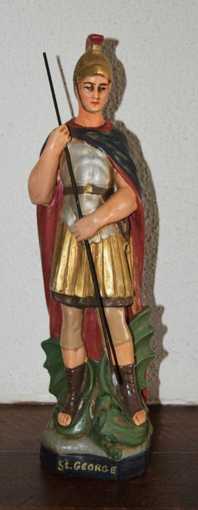 Saint Georges 32 cm, Antiquités & Art, Antiquités | Objets religieux, Enlèvement ou Envoi