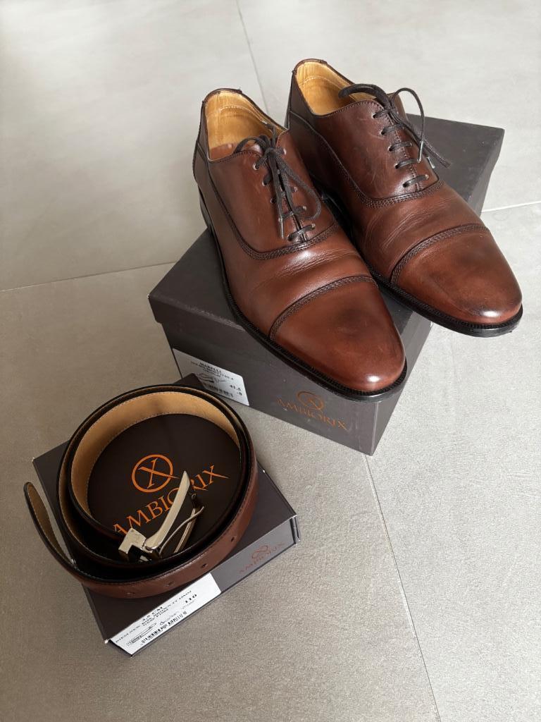 Chaussures habillées Ambiorix pour hommes taille 41,5, Ambiorix, Chaussures à lacets, Comme neuf, Brun