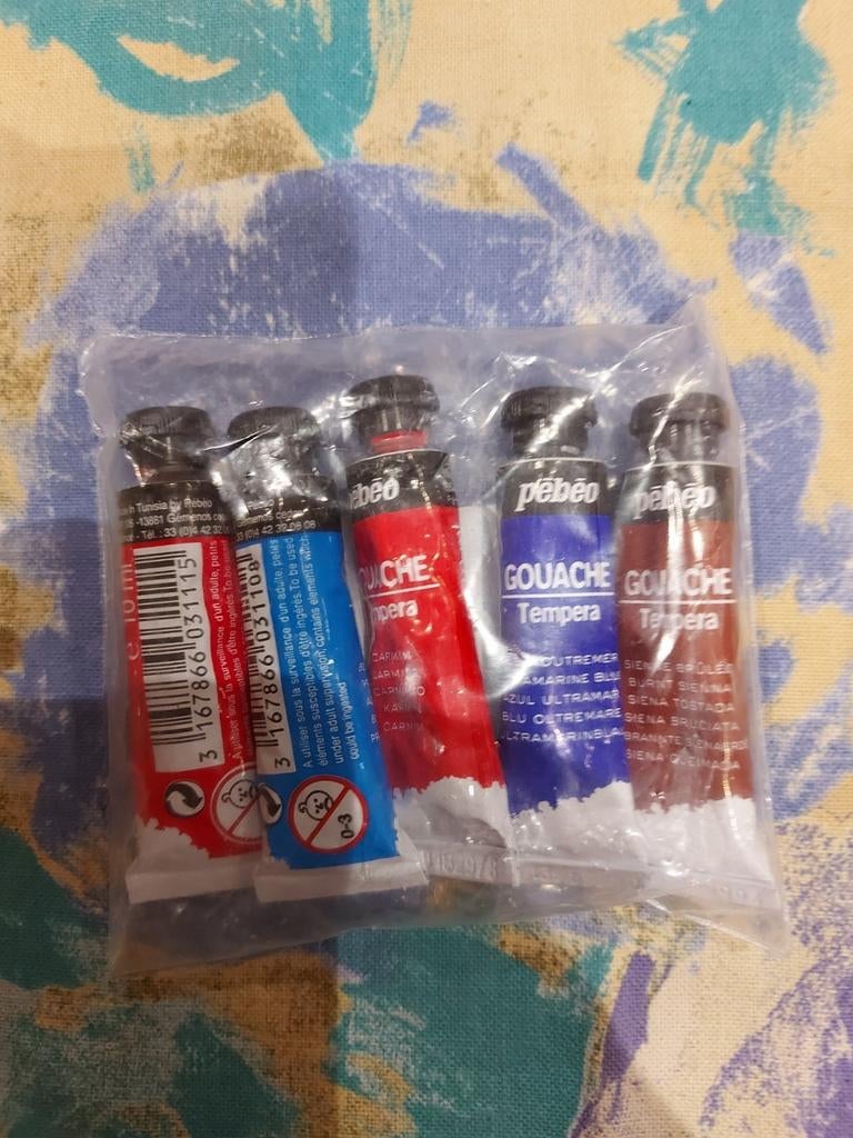 gouache, Enlèvement ou Envoi, Neuf