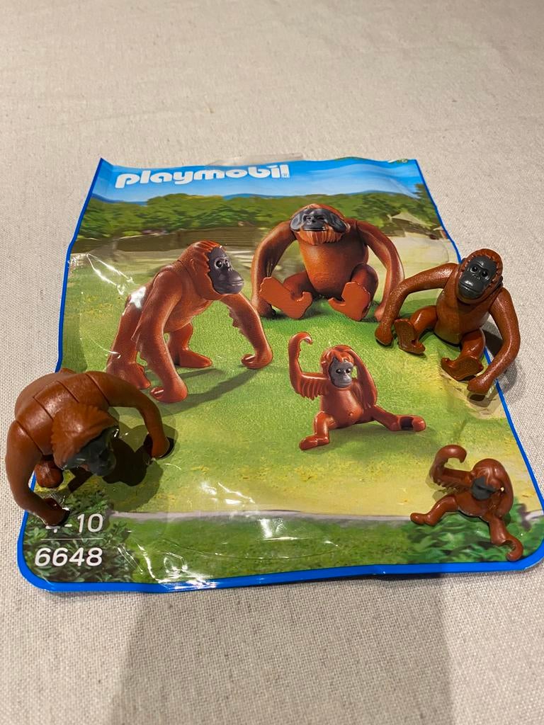 Playmobil Orang-Oetans met kind (6648), Ophalen of Verzenden, Zo goed als nieuw