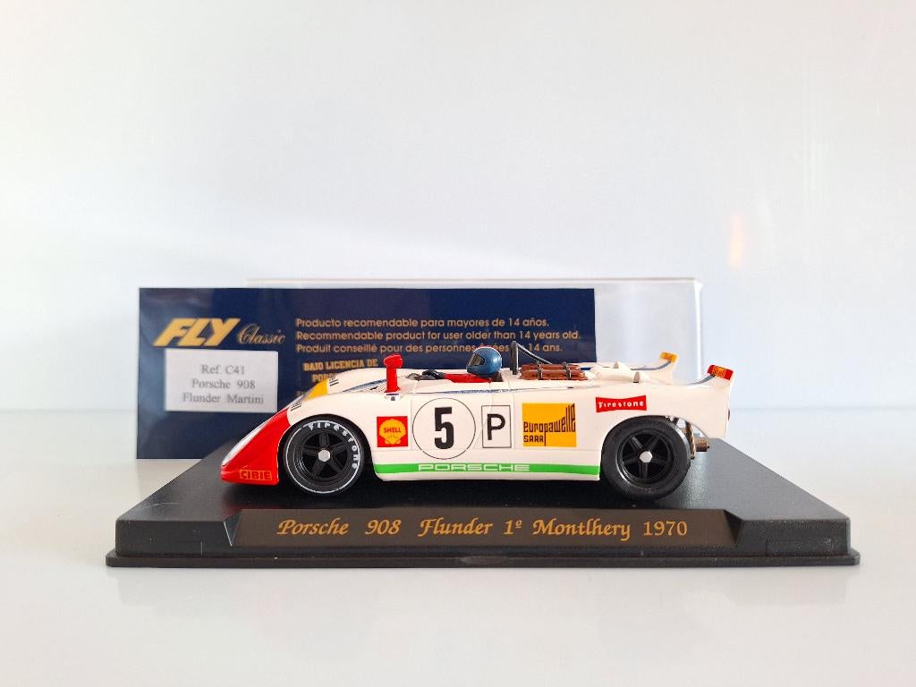 Fly Classic Porsche 908 Flunder 1e Monthery 1970 C41, Kinderen en Baby's, Speelgoed | Racebanen, Nieuw, Racebaan, Elektrisch, Overige merken