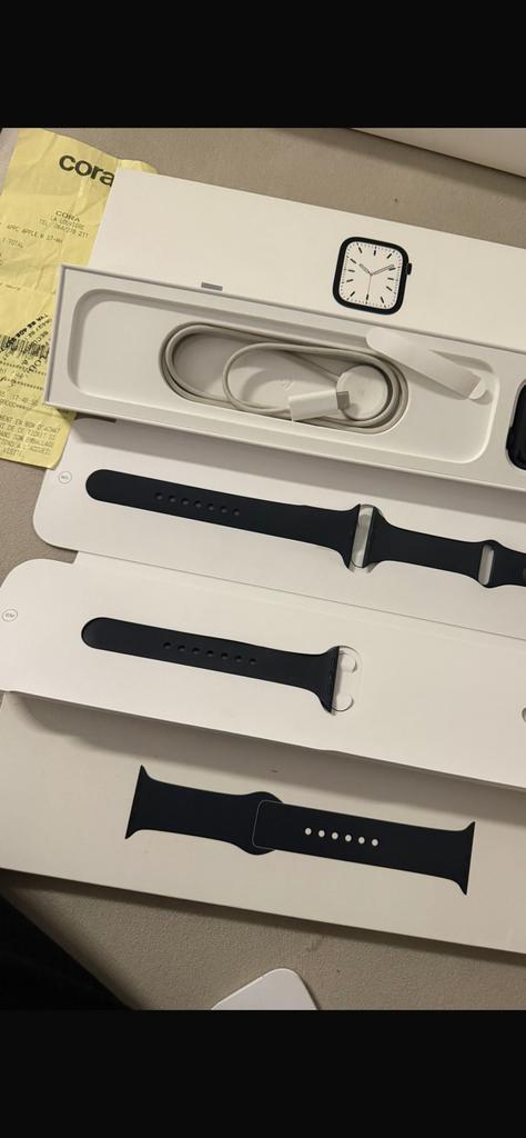 Apple watch s7, Enlèvement ou Envoi, État, Comme neuf, Noir