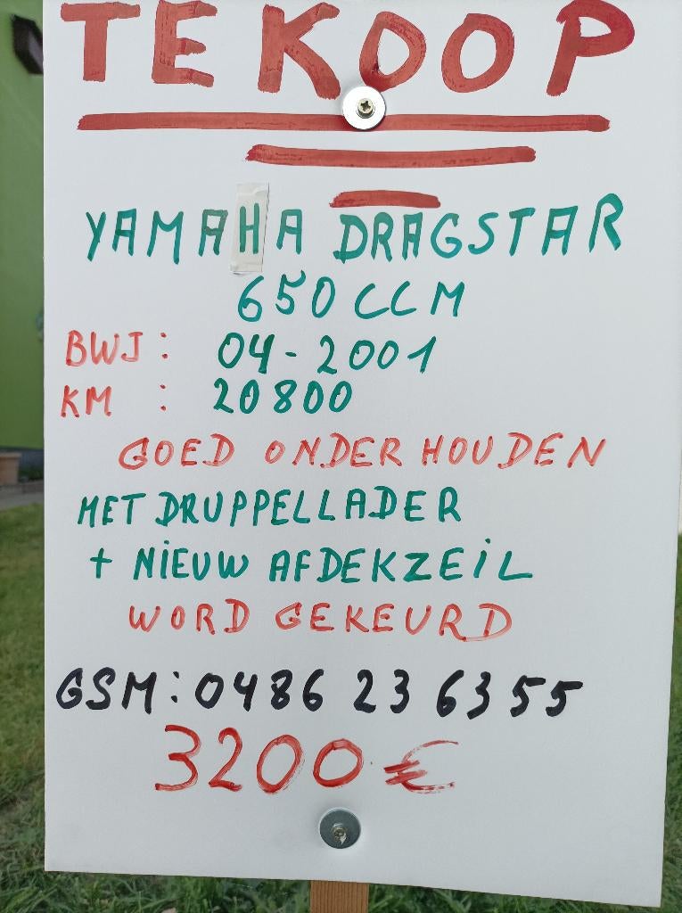 Moto Yamaha DRAGSTAR 650