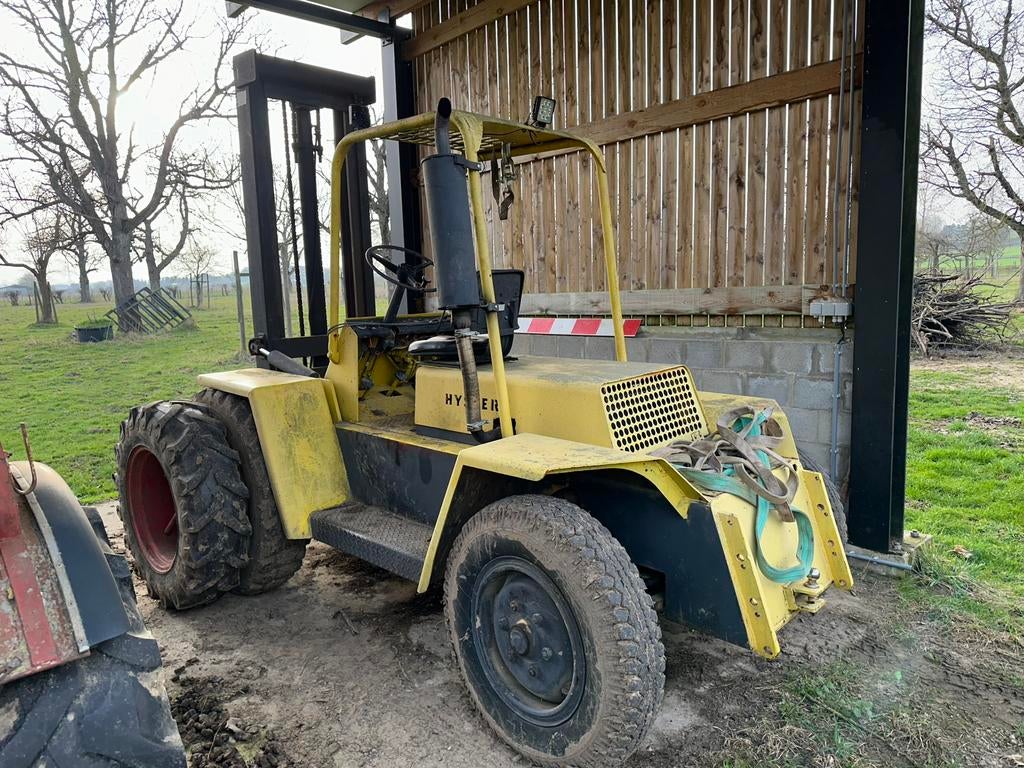 Heftruck hyster grote wielen defect, Ophalen, Diesel, Heftruck