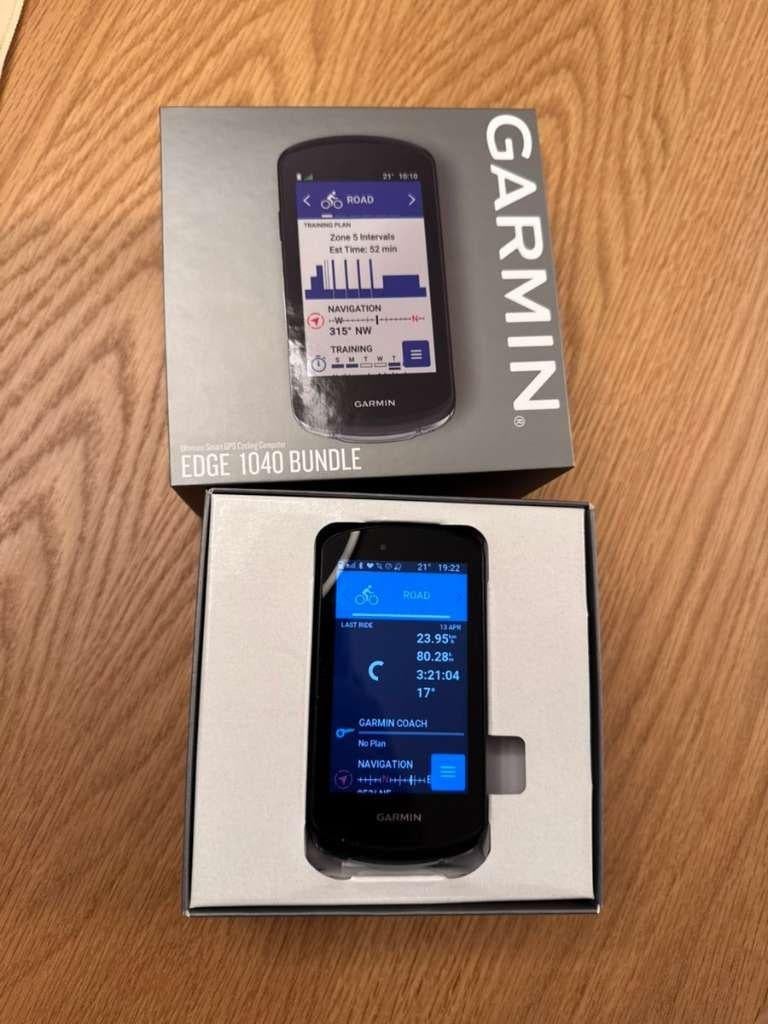 Garmin Edge 1040 Bundle, Ophalen of Verzenden, Draadloos, Zo goed als nieuw