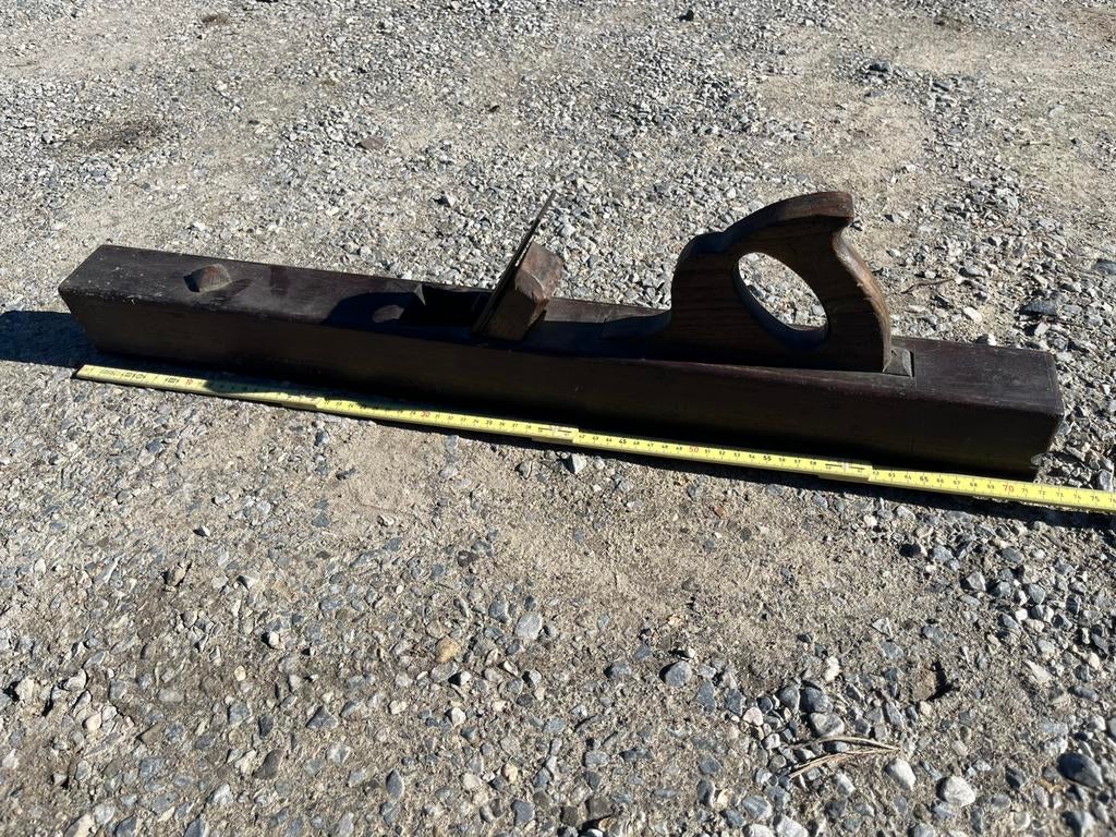 Oude houten schaafmachine, groot houten, Ophalen of Verzenden, Gebruikt